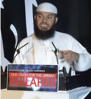 Dr Haddad Speaking at the 2011 London Hizb-ut-Tahir Khilafah Conference © Youtube