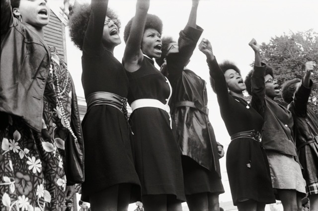 #3 Black Panthers from Sacramento, Free Huey Rally, Bobby Hutton Memorial Park in Oakland, CA, 1969. Photo courtesy of Pirkle Jones and Ruth-Marion Baruch