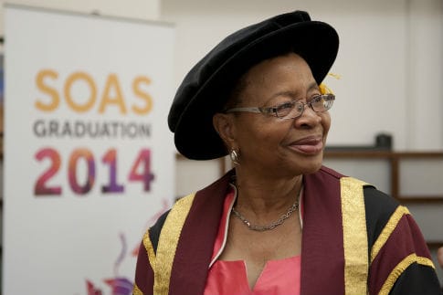 "End gender-based violence" - Graça Machel