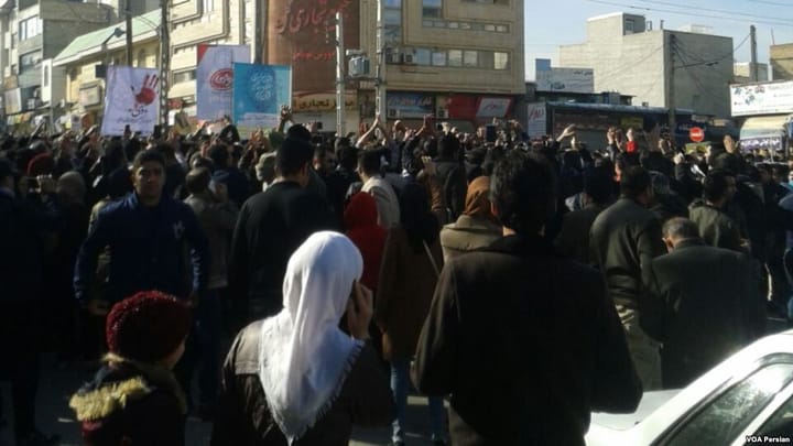 Protests erupt throughout Iran