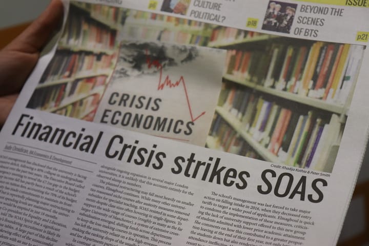 Financial Crisis Strikes SOAS